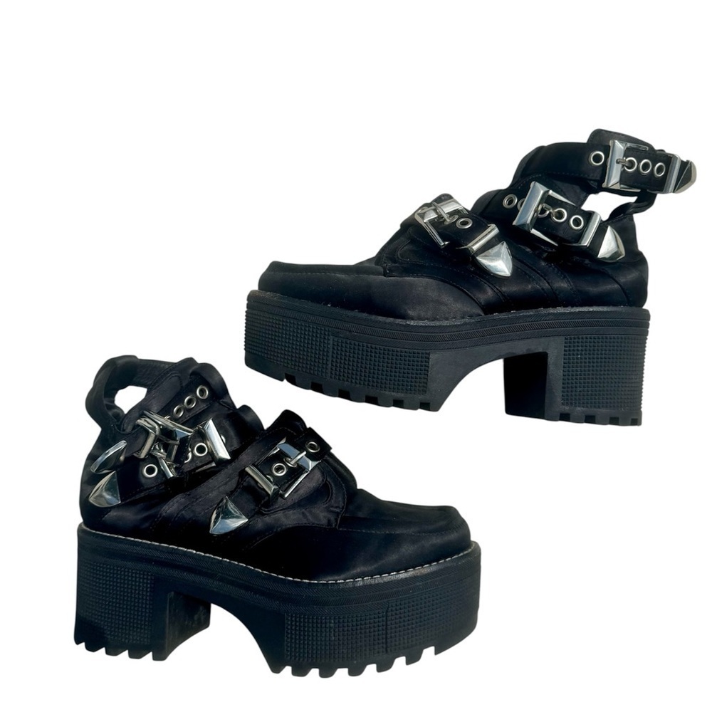 Jeffrey Campbell Mingus Buckle Strap Platform Bootie US 8